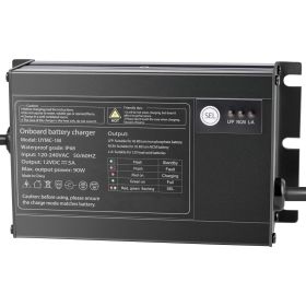 Marine Battery Charger, 1-Bank, 5A 12V Onboard Boat Charger, IP68 Waterproof Smart On-Board Battery Charger, for Lithium-Ion (LiFePO4), NCM