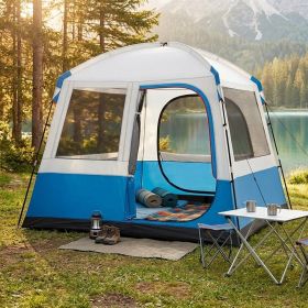 5 Person Camping Tent with Mesh Windows and Carrying Bag for Camping Hiking Traveling
