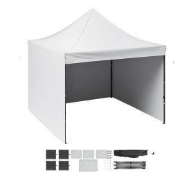 10x10 FT Pop up Canopy with Removable Sidewalls, Instant Canopies Portable Gazebo & Wheeled Bag, UV Resistant Waterproof