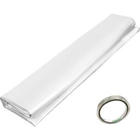 Greenhouse Film 24 x 50 ft, Greenhouse Polyethylene Film 6 Mil Thickness, Greenhouse Plastic Greenhouse Clear Plastic Film UV Resistant