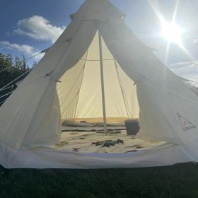 Bell Tent 4 Season 9.85ft Camping Tent, Hot Tent,Ideal for Family Camping, Hiking