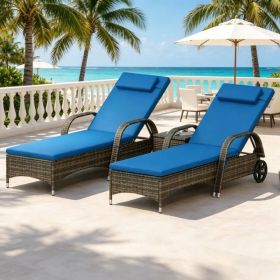 Lounge Chair Set Of 2 With Table (Option: defaulttitle)