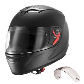 Motorcycle Helmet, Full Face, Adult Motocross Dirt Bike Helmet with Tinted and Clear Dual Visor (size: Size XL)